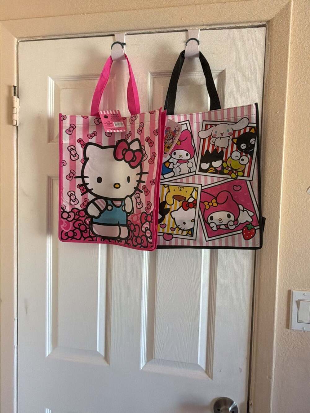 2 pk. Of Sanrio Hello Kitty And Friends Reusable Tote Bags